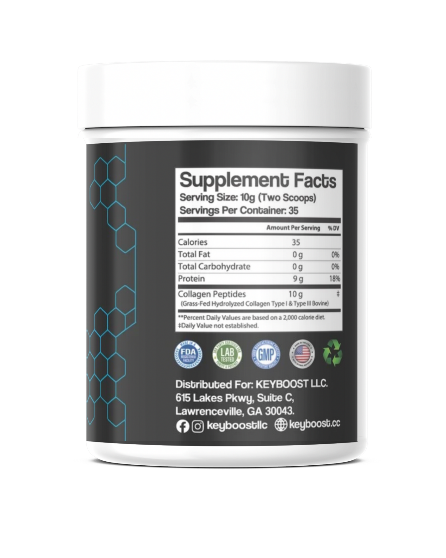 Hydrolyzed Collagen Type 1 & 3 Powder (Unflavored)