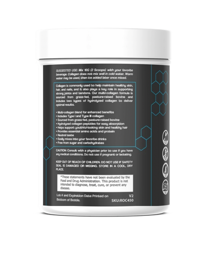Hydrolyzed Collagen Type 1 & 3 Powder (Unflavored)
