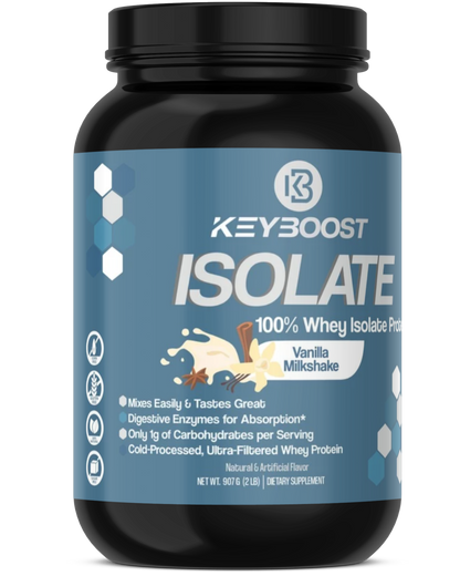 100% Whey Isolate Protein Vainilla Milkshake