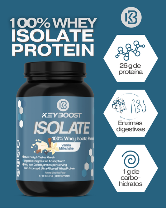 100% Whey Isolate Protein Vainilla Milkshake